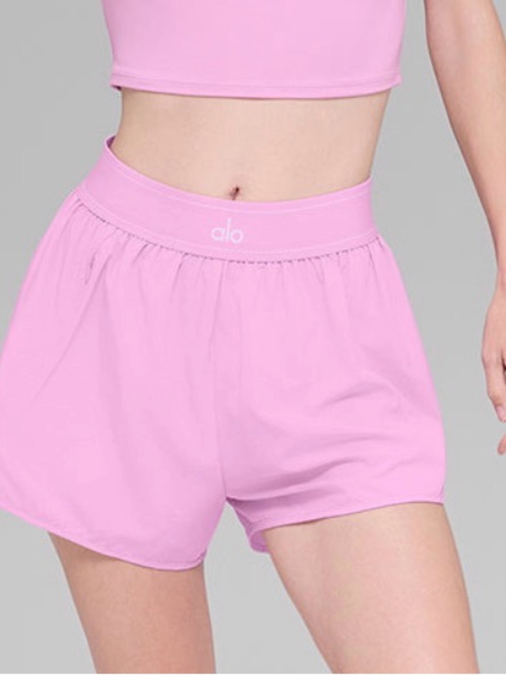 💓 XS ALO Yoga Candy Pink Athletic Match Point Shorts NWT New